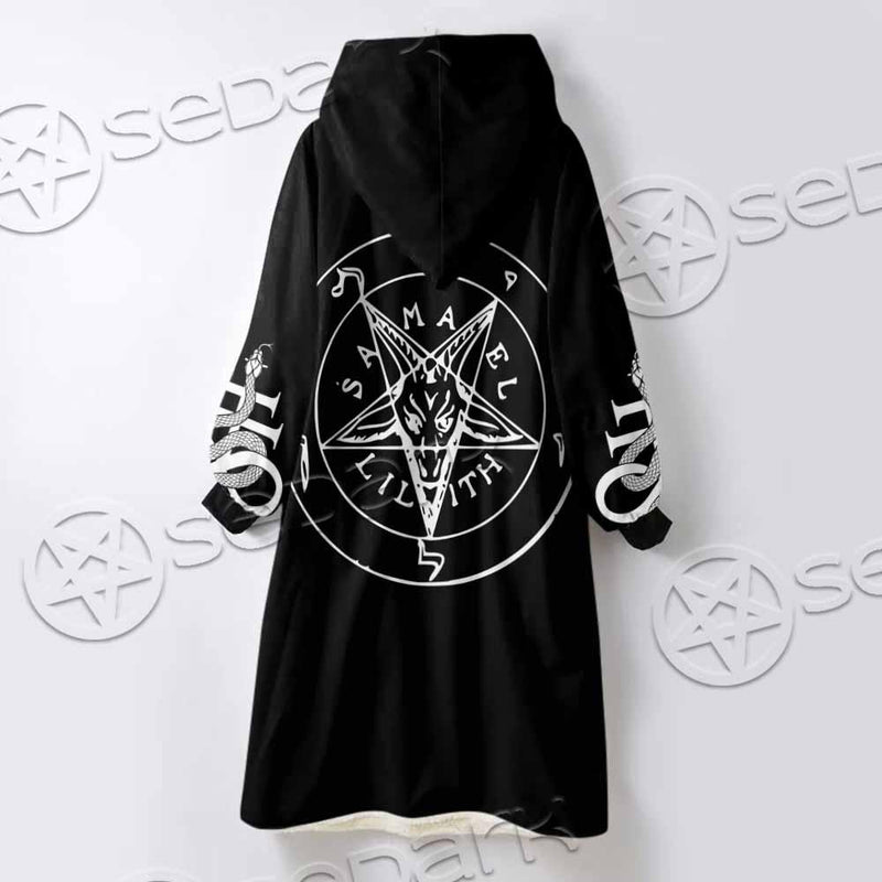 Pentagram Lilith SED-0809 Oversized Sherpa Blanket Hoodie