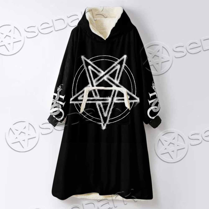 Pentagram Lilith SED-0809 Oversized Sherpa Blanket Hoodie