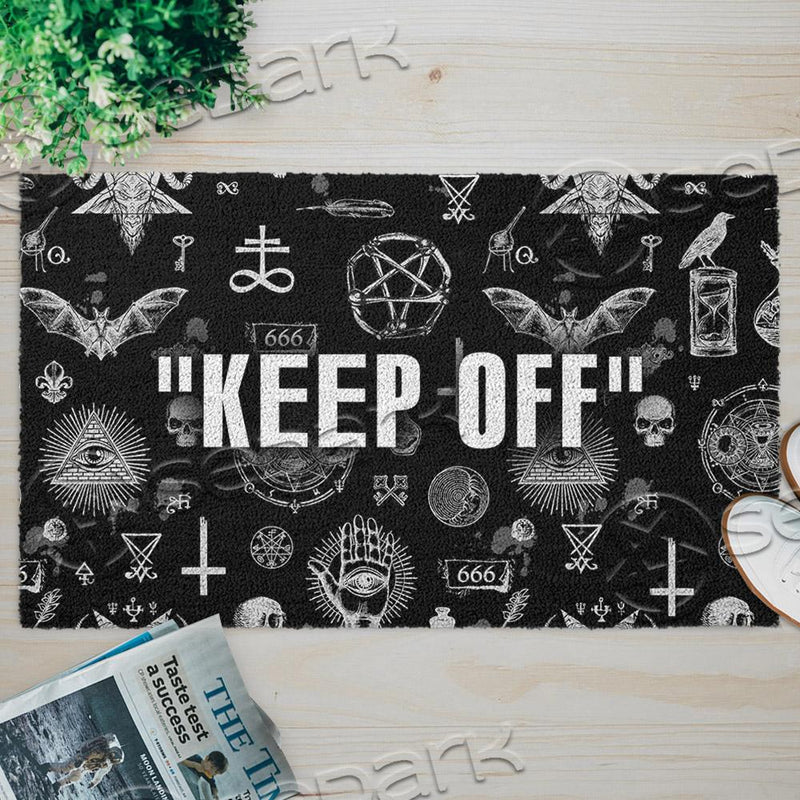 Satanic Symbols Keep Off SED-0810 Door Mat