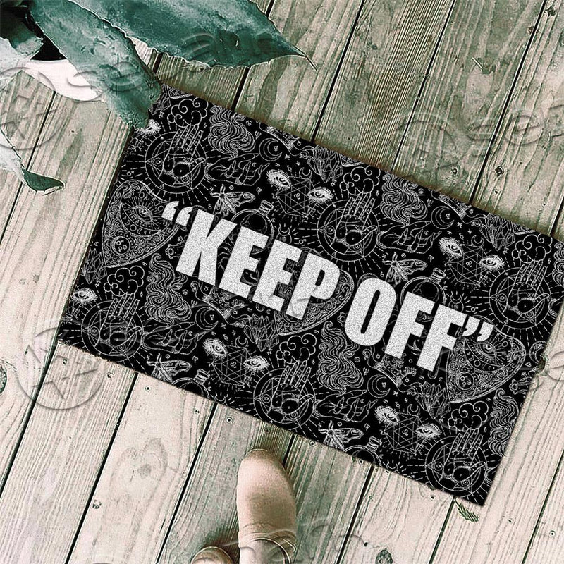 Occult Satanic Keep Off SED-0811 Door Mat