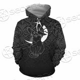 Gothic Moon Black Cat SED-0812 Hoodie & Zip Hoodie