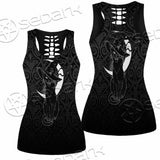 Gothic Moon Black Cat SED-0812 Women Tank Top