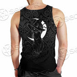 Gothic Moon Black Cat SED-0812 Men Tank-tops