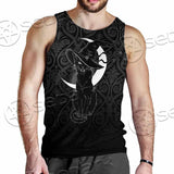 Gothic Moon Black Cat SED-0812 Men Tank-tops