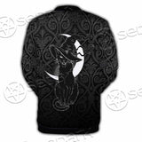 Gothic Moon Black Cat SED-0812 Button Jacket