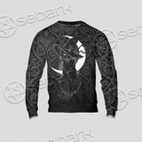 Gothic Moon Black Cat SED-0812 Unisex Sweatshirt