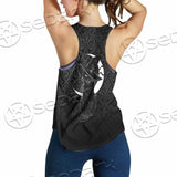 Gothic Moon Black Cat SED-0812 Women Tank Top