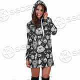 Gothic Skull Ouija Board SED-0813 Hoodie Dress