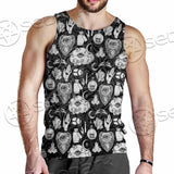 Gothic Skull Ouija Board SED-0813 Men Tank-tops