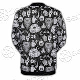 Gothic Skull Ouija Board SED-0813 Button Jacket