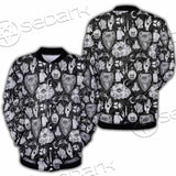 Gothic Skull Ouija Board SED-0813 Button Jacket