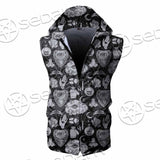 Gothic Skull Ouija Board SED-0813 Zip Sleeveless Hoodie