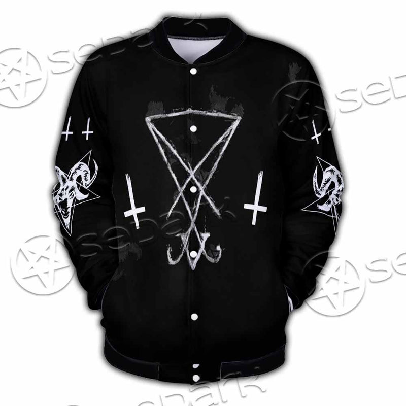 Sigil Of Lucifer Inverted Cross SED-0814 Button Jacket