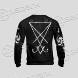 Sigil Of Lucifer Inverted Cross SED-0814 Unisex Sweatshirt