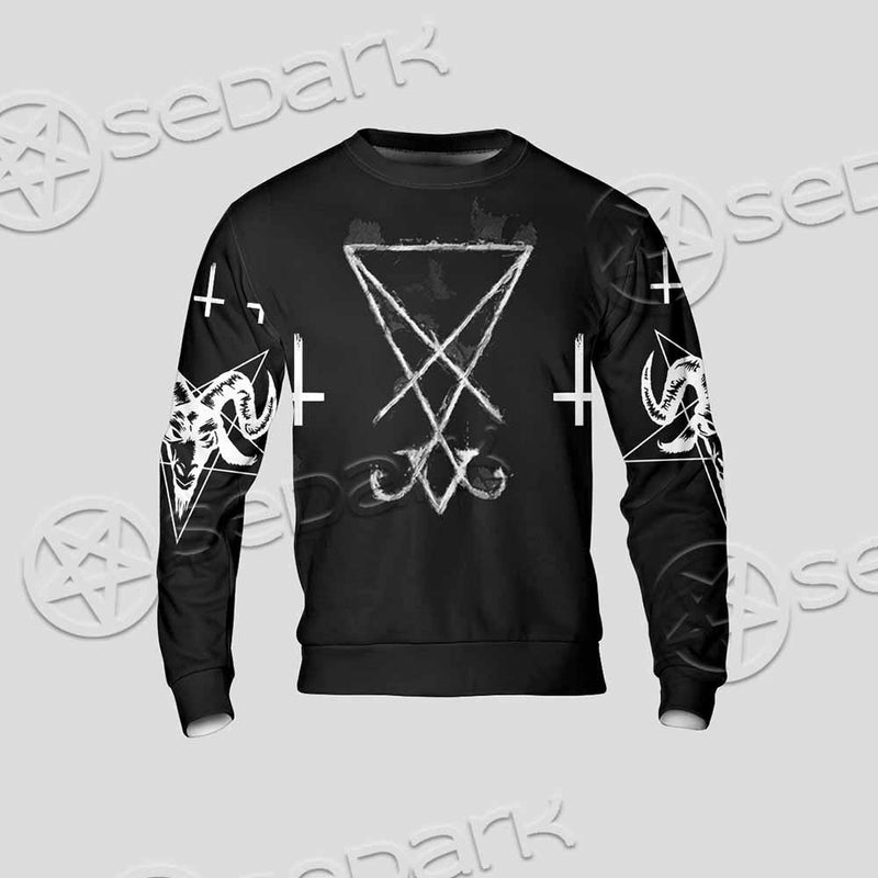 Sigil Of Lucifer Inverted Cross SED-0814 Unisex Sweatshirt