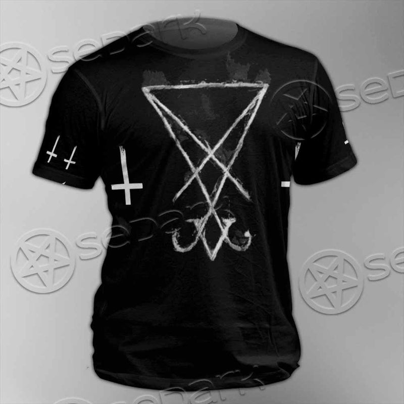 Sigil Of Lucifer Inverted Cross SED-0814 Unisex T-shirt