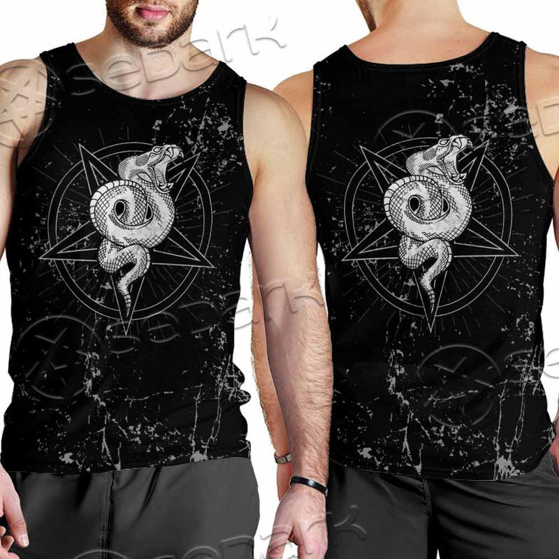 Satanic Snake SED-0815 Men Tank-tops