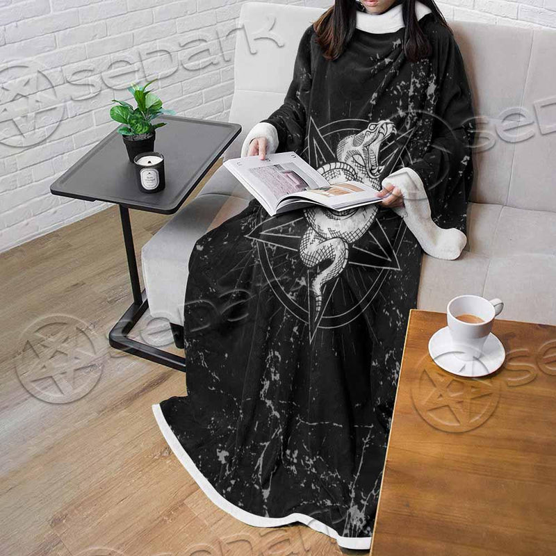 Satanic Snake SED-0815 Sleeved Blanket