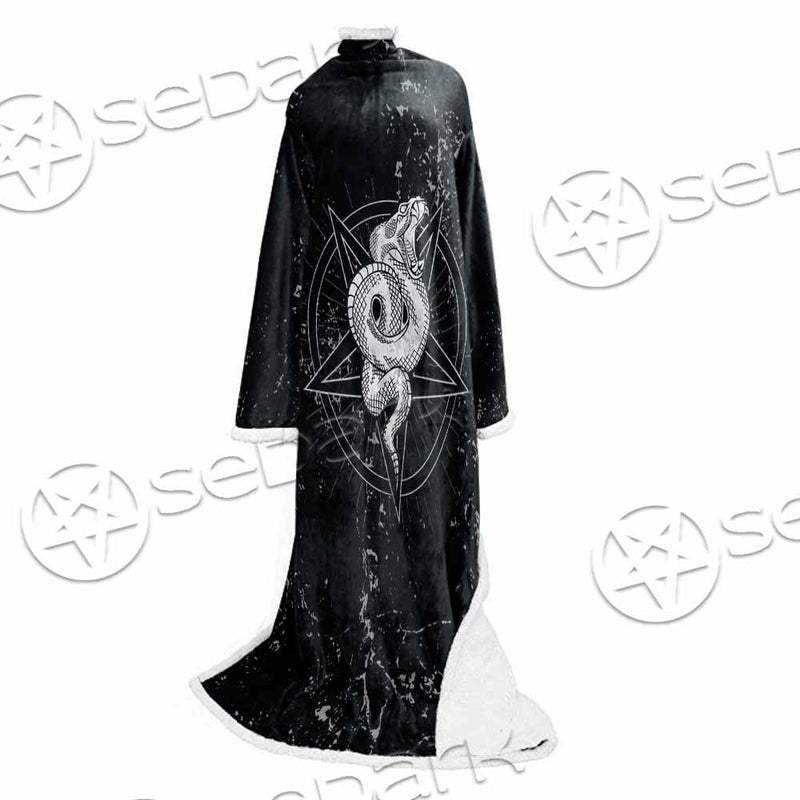 Satanic Snake SED-0815 Sleeved Blanket