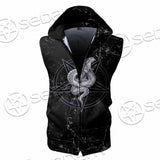 Satanic Snake SED-0815 Zip Sleeveless Hoodie