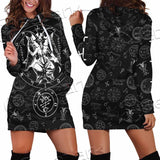 Baphomet Inverted Cross SED-0816 Hoodie Dress