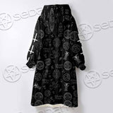Baphomet Inverted Cross SED-0816 Oversized Sherpa Blanket Hoodie