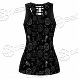 Baphomet Inverted Cross SED-0816 Women Tank Top