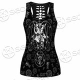 Baphomet Inverted Cross SED-0816 Women Tank Top