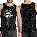 Baphomet Inverted Cross SED-0816 Men Tank-tops