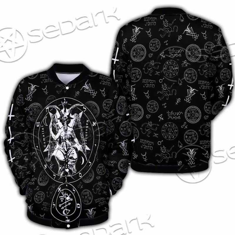 Baphomet Inverted Cross SED-0816 Button Jacket