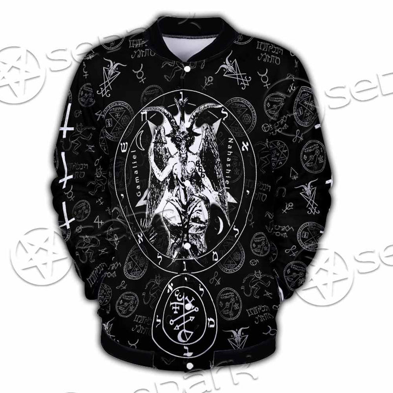Baphomet Inverted Cross SED-0816 Button Jacket