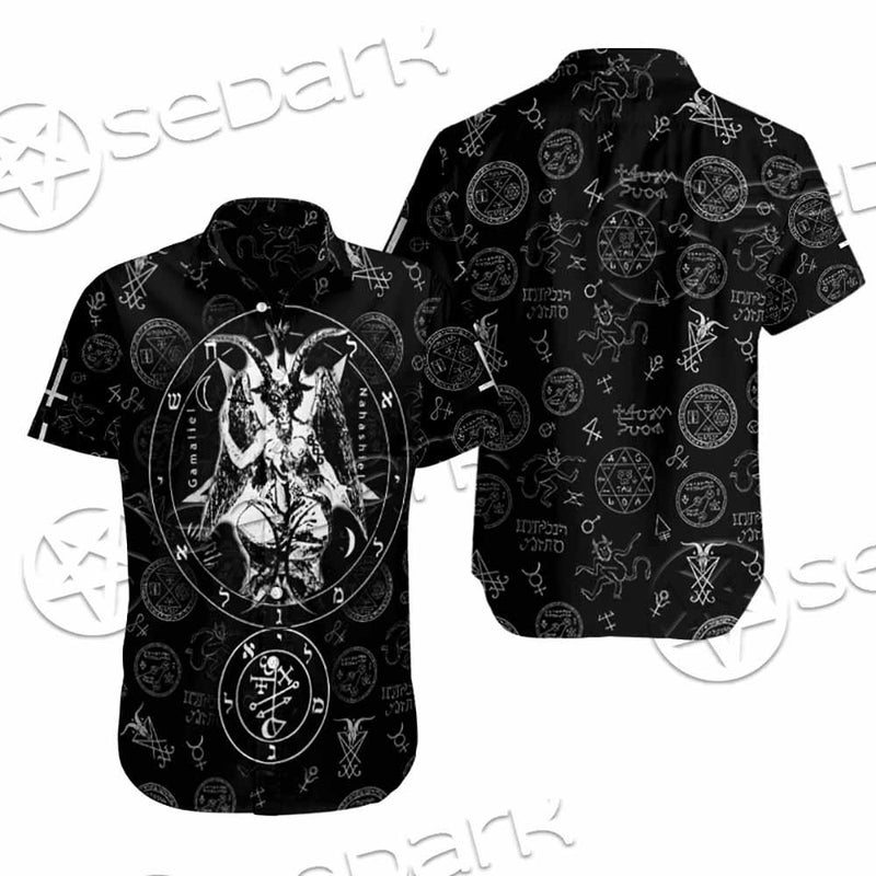Baphomet Inverted Cross SED-0816 Shirt Allover