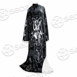 Baphomet Inverted Cross SED-0816 Sleeved Blanket