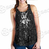 Baphomet Inverted Cross SED-0816 Women Tank Top
