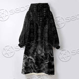 Skeleton Goat Head SED-0817 Oversized Sherpa Blanket Hoodie