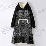 Skeleton Goat Head SED-0817 Oversized Sherpa Blanket Hoodie
