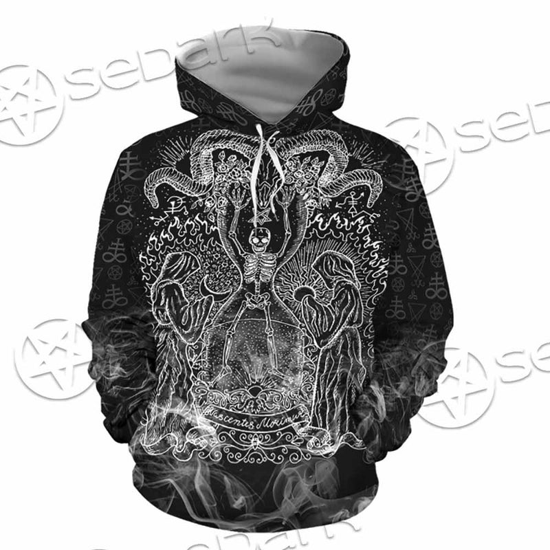 Skeleton Goat Head SED-0817 Hoodie & Zip Hoodie