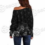 Skeleton Goat Head SED-0817 Off Shoulder Sweaters