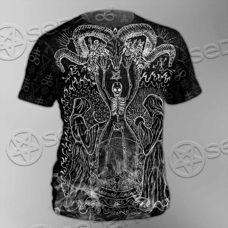 Skeleton Goat Head SED-0817 Unisex T-shirt