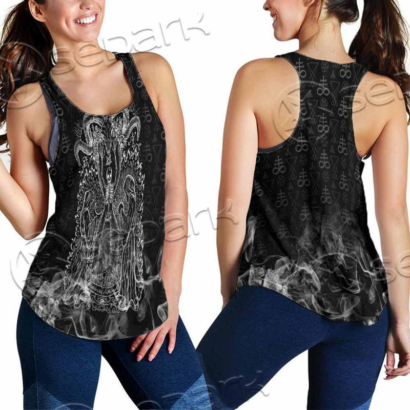 Skeleton Goat Head SED-0817 Women Tank Top