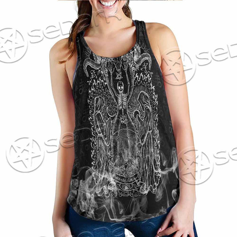 Skeleton Goat Head SED-0817 Women Tank Top
