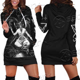 Baphomet Lucifer Sigil SED-0818 Hoodie Dress