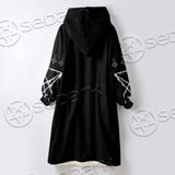 Baphomet Lucifer Sigil SED-0818 Oversized Sherpa Blanket Hoodie