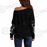 Baphomet Lucifer Sigil SED-0818 Off Shoulder Sweaters