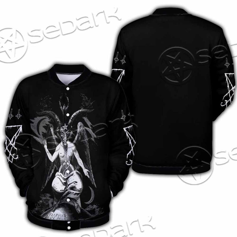 Baphomet Lucifer Sigil SED-0818 Button Jacket