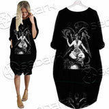 Baphomet Lucifer Sigil SED-0818 Batwing Pocket Dress
