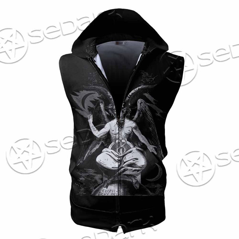 Baphomet Lucifer Sigil SED-0818 Zip Sleeveless Hoodie
