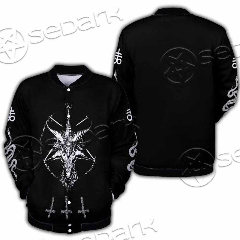 Baphomet Sigil Snake SED-0819 Button Jacket