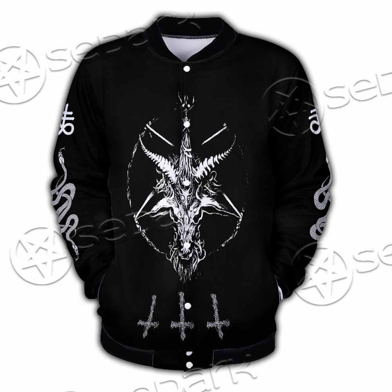 Baphomet Sigil Snake SED-0819 Button Jacket