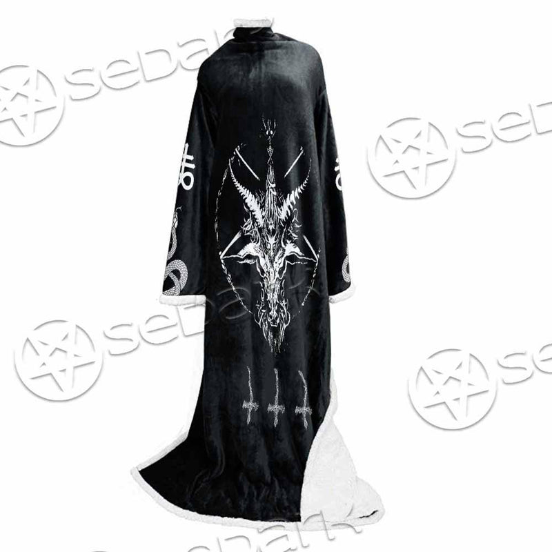 Baphomet Sigil Snake SED-0819 Sleeved Blanket